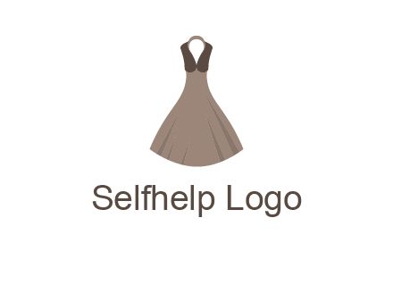 fashionable girl dress logo
