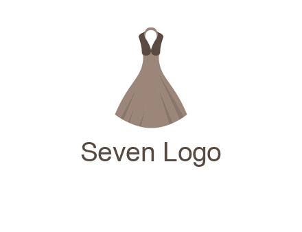 fashionable girl dress logo