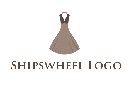 fashionable girl dress logo