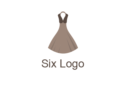 fashionable girl dress logo