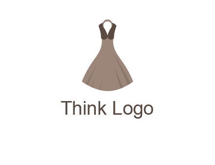 fashionable girl dress logo