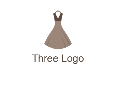 fashionable girl dress logo