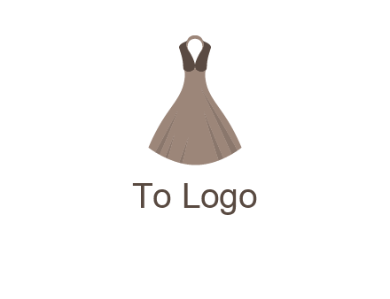 fashionable girl dress logo