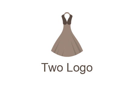 fashionable girl dress logo