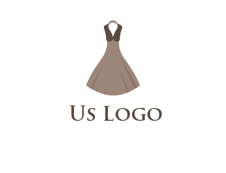 fashionable girl dress logo
