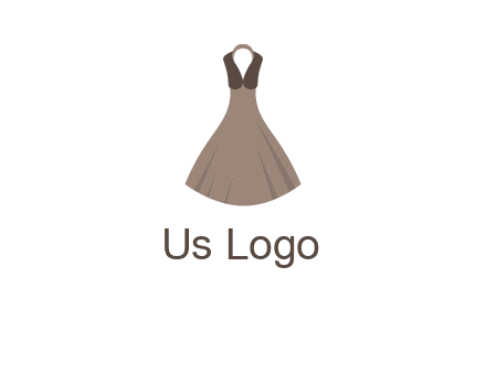 fashionable girl dress logo