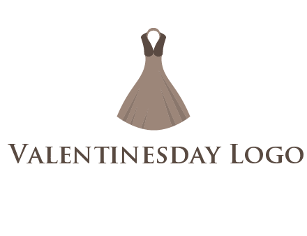 fashionable girl dress logo