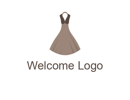 fashionable girl dress logo