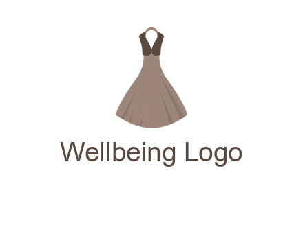 fashionable girl dress logo