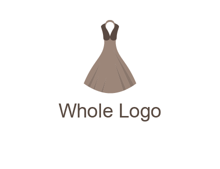 fashionable girl dress logo