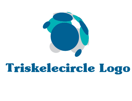 abstract circle dotted globe logo