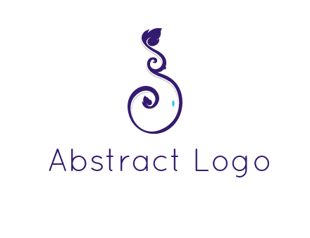 abstract ornament leafs icon