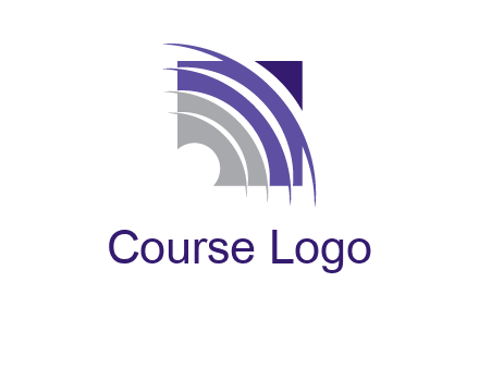 swooshes inside the square shape logo