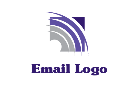swooshes inside the square shape logo