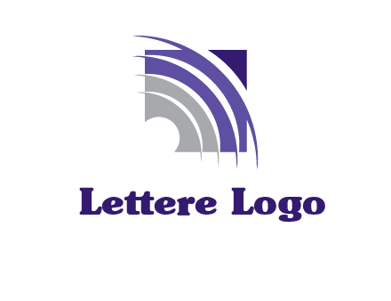 swooshes inside the square shape logo