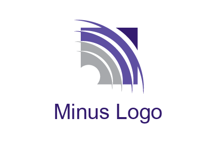 swooshes inside the square shape logo