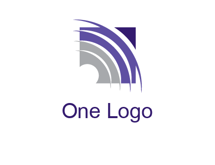 swooshes inside the square shape logo