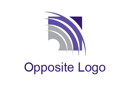 swooshes inside the square shape logo
