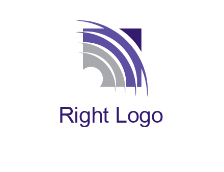 swooshes inside the square shape logo