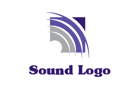 swooshes inside the square shape logo