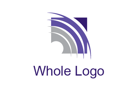 swooshes inside the square shape logo