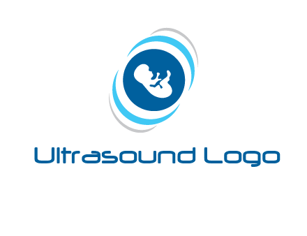 baby inside the circle with swooshes logo