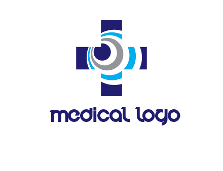 circles inside the medical symbol