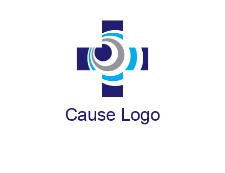 circles inside the medical symbol