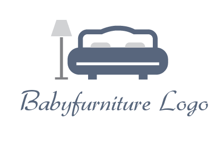 bed with lamp icon