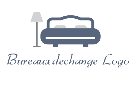 bed with lamp icon