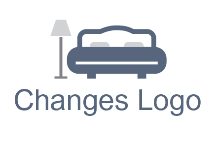 bed with lamp icon