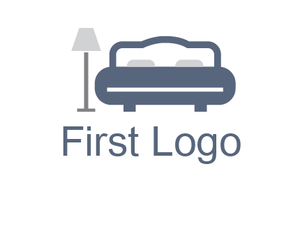 bed with lamp icon