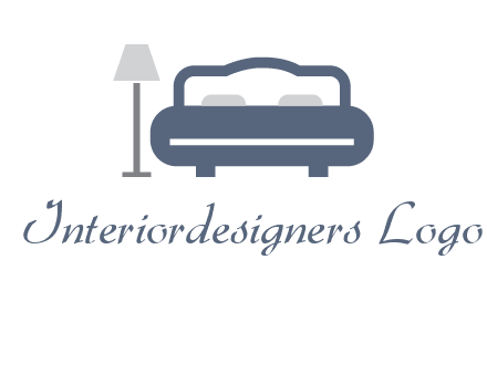 bed with lamp icon