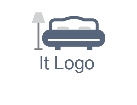 bed with lamp icon