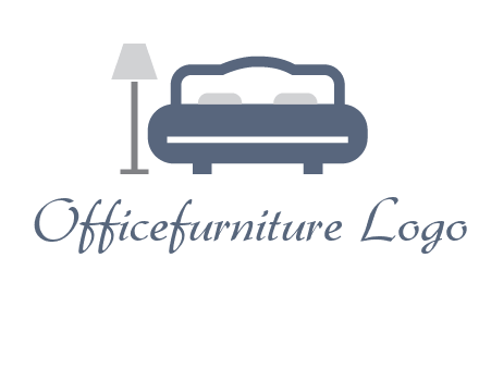 bed with lamp icon