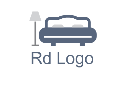 bed with lamp icon
