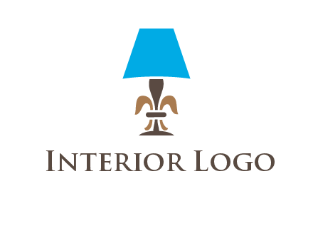 abstract lamp logo