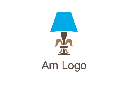 abstract lamp logo