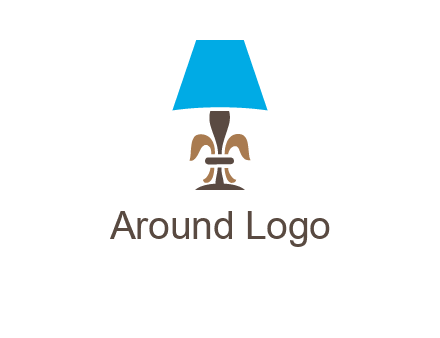 abstract lamp logo