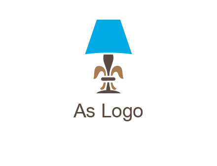 abstract lamp logo