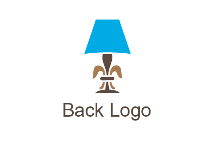 abstract lamp logo