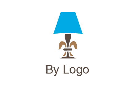 abstract lamp logo