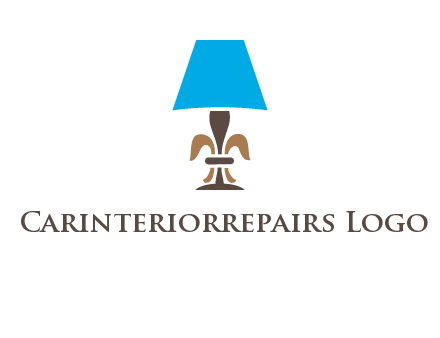 abstract lamp logo