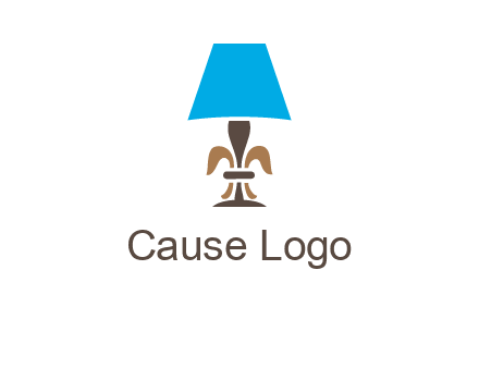 abstract lamp logo