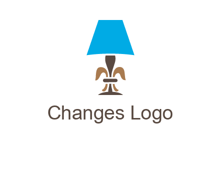 abstract lamp logo