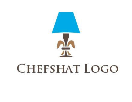 abstract lamp logo