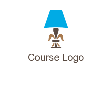 abstract lamp logo