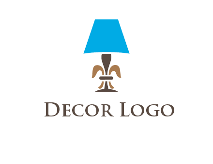 abstract lamp logo