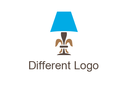 abstract lamp logo