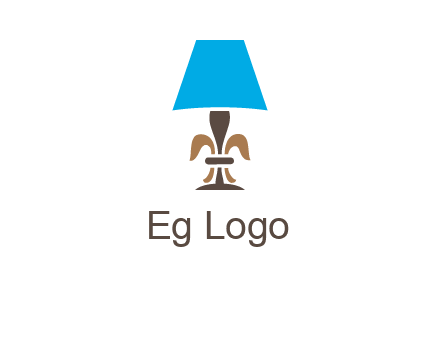 abstract lamp logo